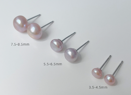 Classic pearl-style stud earrings