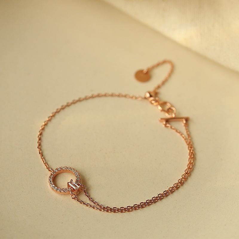 Double Circle Chain Bracelet